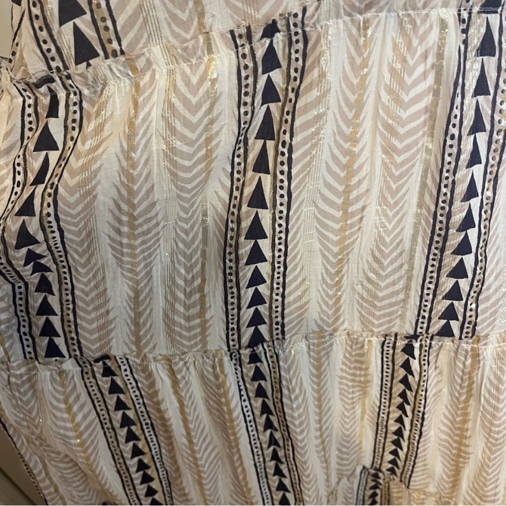 Yada, NWT Beige Elegant Multicolor Maxi Dress, size L/xl - Picture 5 of 11